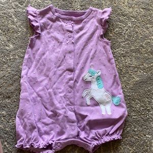 Purple baby onesie